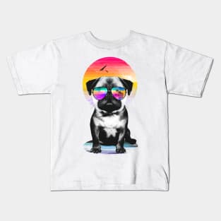 Summer Pug Kids T-Shirt